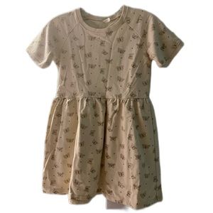 Rylee + Cru Cream Butterfly Print Dress